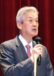 　記者会見する日本医師会の松本吉郎会長＝６日午後、東京都文京区